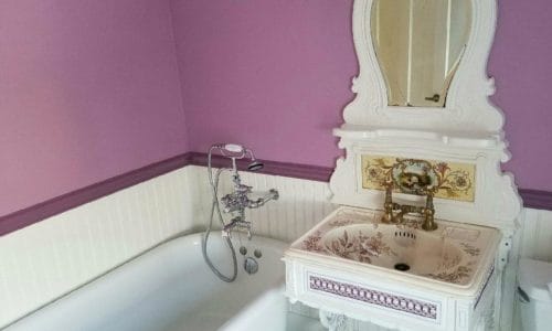 decorative painting bathroom vanity