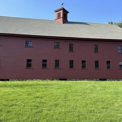 large red barn exterior painting